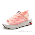 Girl&#39;s Summer Trainers ที่มีพื้นรองเท้าหนา